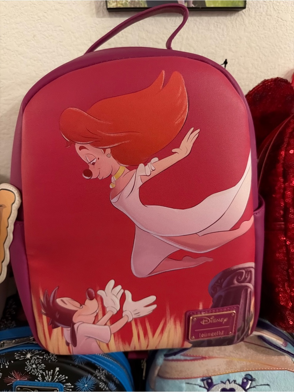 Loungefly Pink & Purple Ariel and Prince Mini Backpack